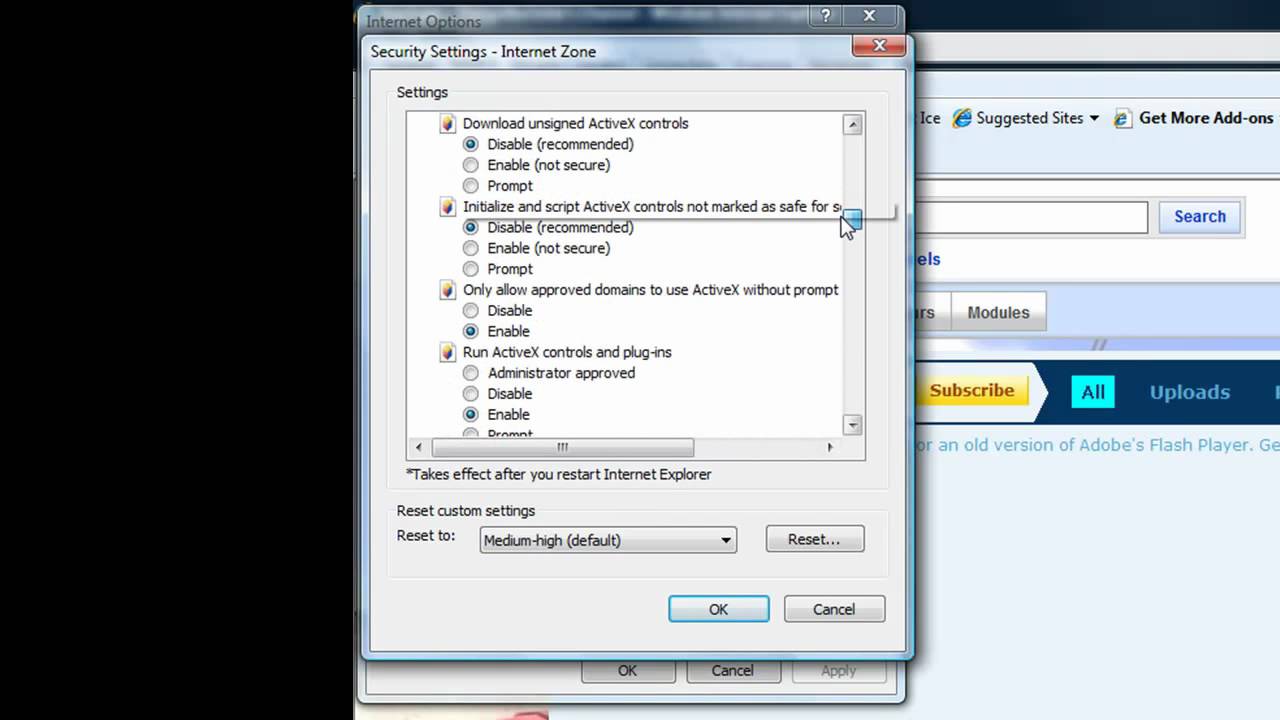 Explorer script. Включение JAVASCRIPT В Internet Explorer 11. Как подключать js для ie. ACTIVEX. Initialize and script ACTIVEX Controls not marked as safe.