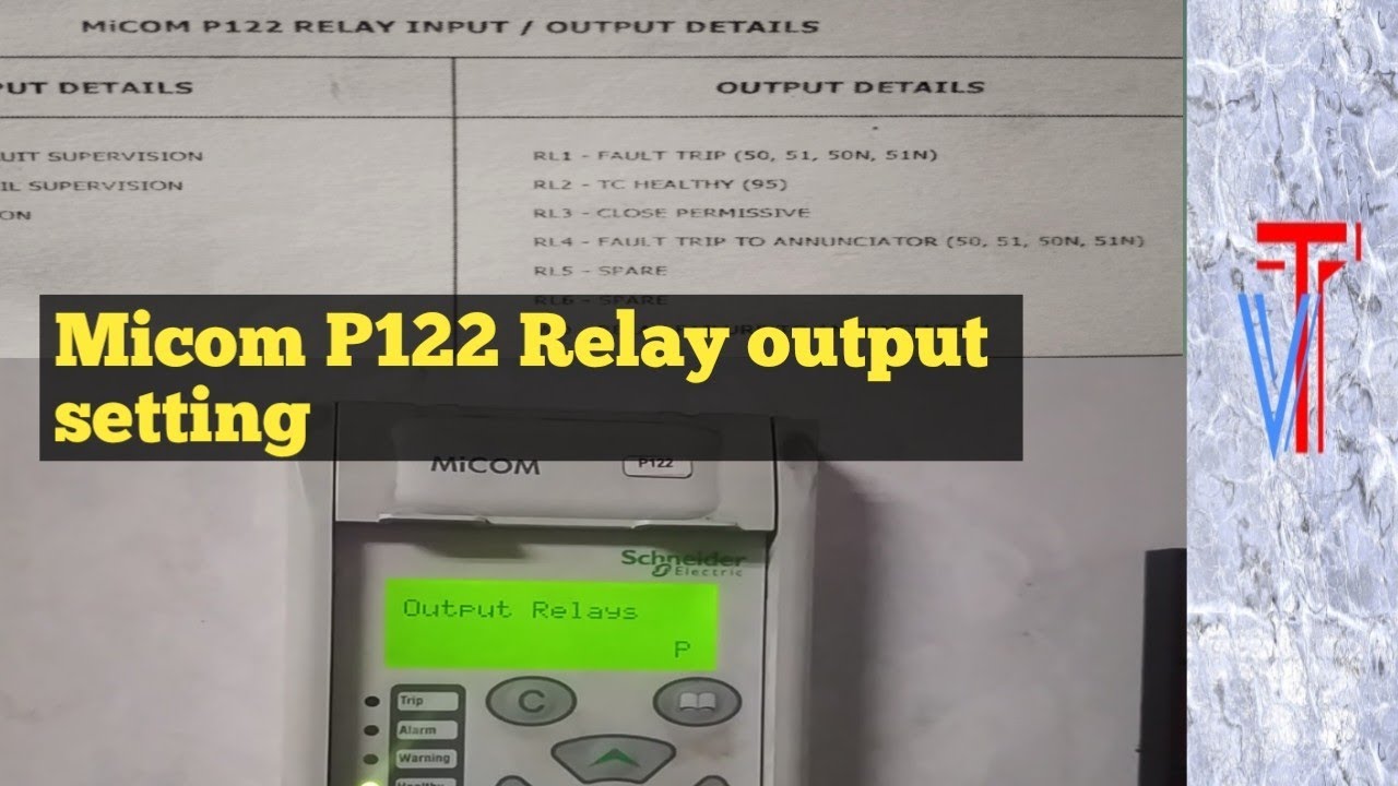 micom output relay set