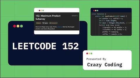 #LEETCODE - 152    | Maximum product subarray  | Optimal Approach in JAVA.