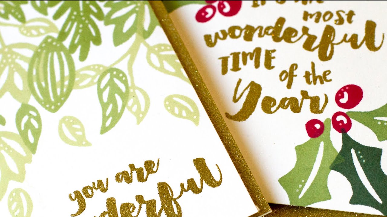 Stretching Holiday Stamps & Dies (DIY Stamps)