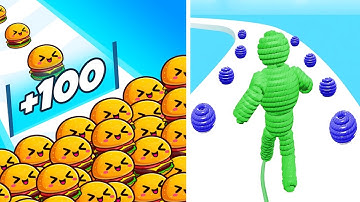 Rope man run vs food run Gameplay Moment 💯 Satisfying