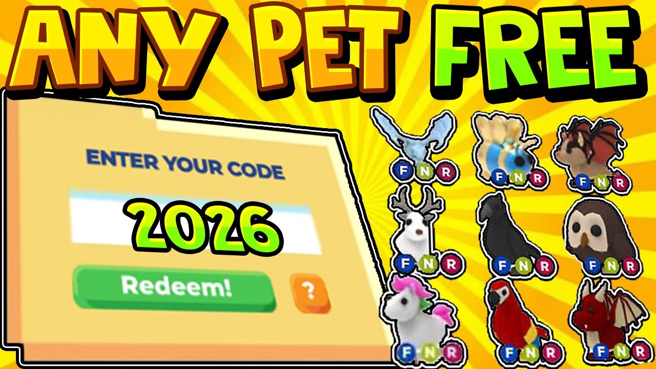 "HOW TO GET FREE PETS IN ADOPT ME 2026!" FREE LEGENDARY PETS HACK WORKING January 2026 (Roblox)
