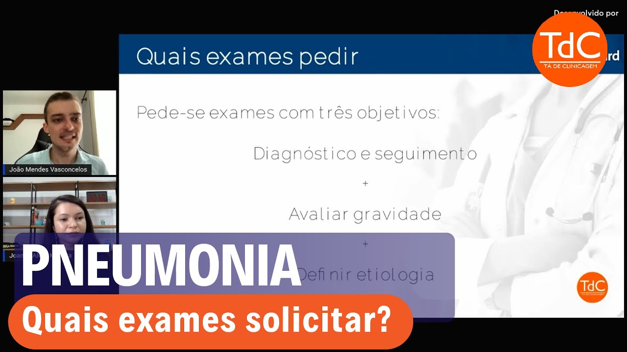 Thumbnail - Quais os exames eu preciso solicitar na Pneumonia?