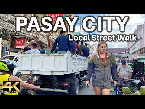Street Walk In Libertad Pasay City Metro Manila Philippines 4K 
