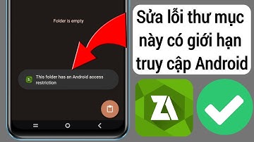 Hạn chế quyền truy cập thư mục Obb/data - thư mục này có hạn chế quyền truy cập Android Zarchiver