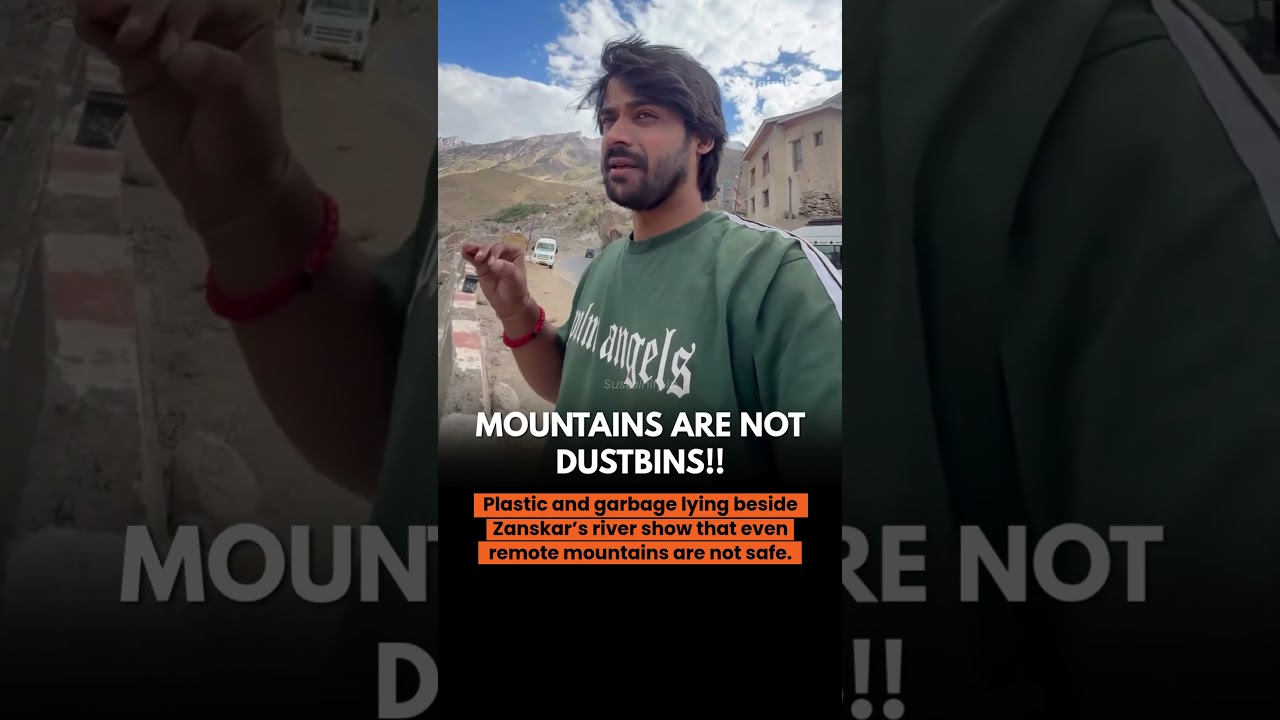 At 12,000 feet, nobody expects to see plastic and garbage beside a beautiful mountain river. 🏔️💔