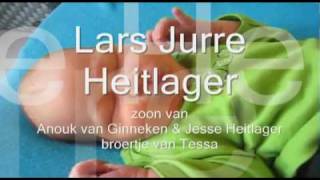 Birth announcement Lars / geboorte DVD Lars