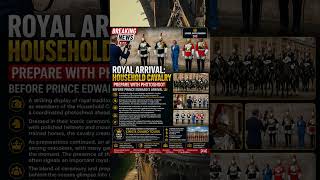 *Royal Arrival: Household Cavalry Prepare with Photoshoot Before Prince Edward’s Arrival 🇬🇧**