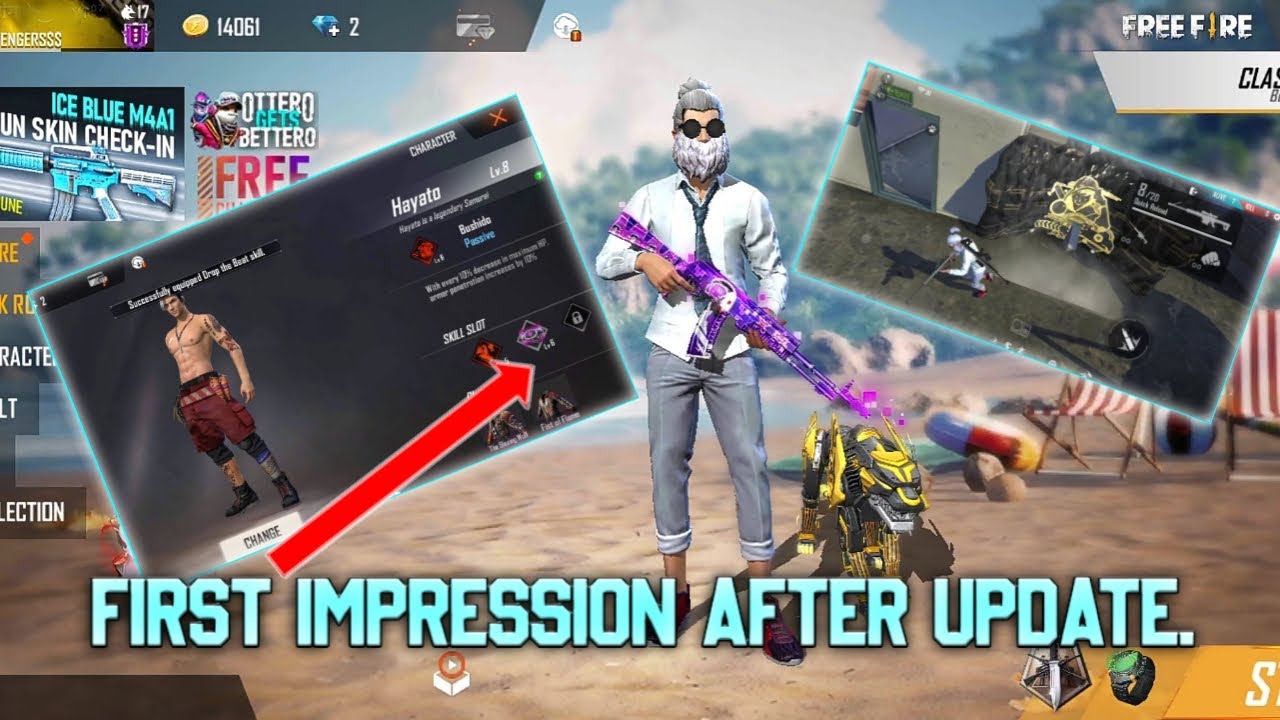 FIRST FREE FIRE IMPRESSION AFTER UPDATE || NEW UPDATES ...