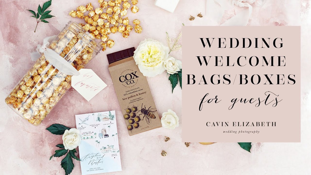 Wedding Welcome Bags + Welcome Boxes to Gift Your Guests 