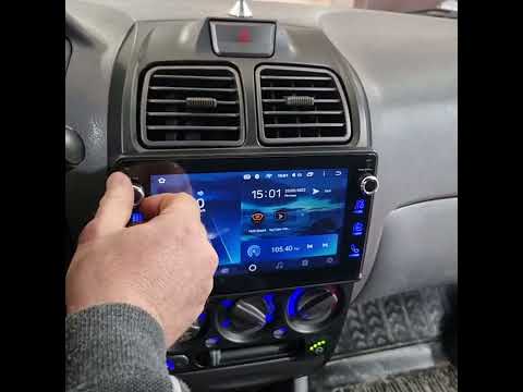 Android магнитола установленнaя в Hyundai Accent 2000-2012