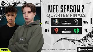 🔴 MEC SEASON 2 | QUARTER FINALS | PLAYOFFS