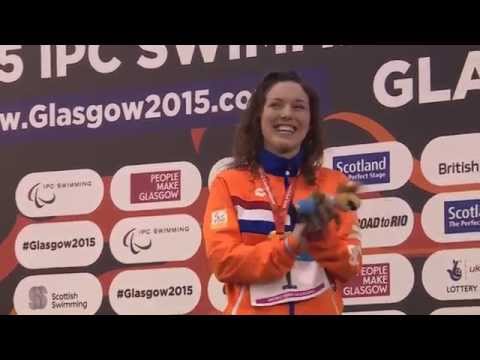 Women's 100m Backstroke S10 | Victory Ceremony | 2015 IPC Swimming World Championships Glasgow
