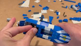 lego Star Wars  8093: Plo Koon's Jedi Starfighter Speed Build