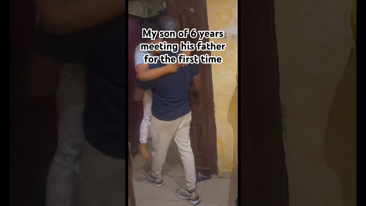 My son of 6 years meeting his father for the first time
