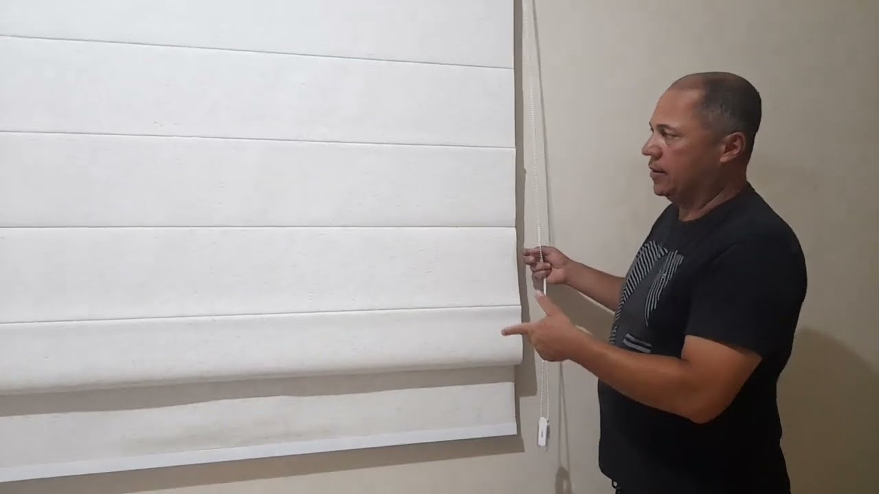 Como arrumar cortina persiana romana blackout