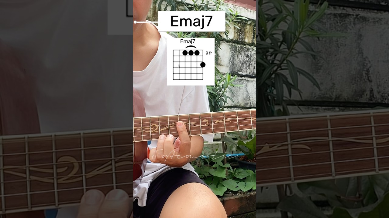สอนจับคอร์ด Emaj7 # สอนเล่นกีตาร์ 