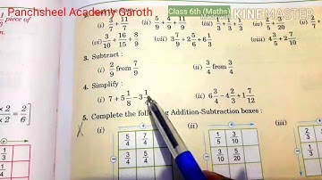 Class 6th (Maths),Chapter-7(Fractions),Ex.7.6 Q2 to Q7
