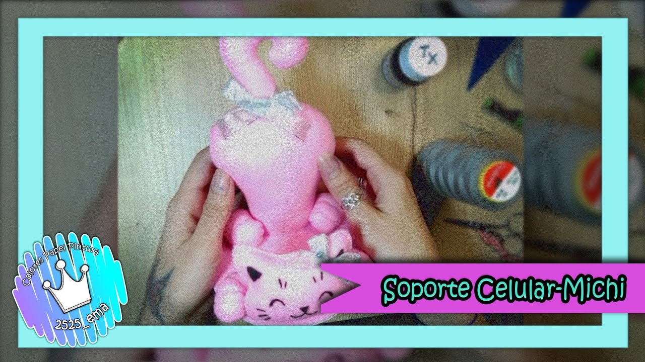 MANUALIDADES / Soporte de celular en forma de gato