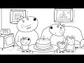 Drawing and coloring peppa pig to learn colors  learn to color  voving coloring