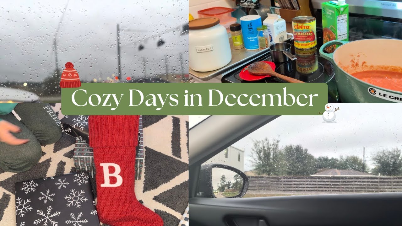let's have a cozy day (cooking, wrapping Bryan's christmas gifts, +making a dirty martini)
