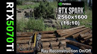 RTX Spark Resolution 2560x1600 in Crimson Desert on the RTX 5070 Ti  | Ray Reconstruction On/Off
