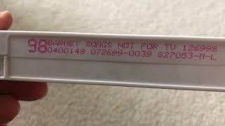 Barney Songs 1995 Vhs 1999 Reprint