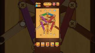 Screw Puzzle Level 16 wood Nuts and Bolts Level 16