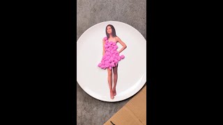 From Trash to Fashion! Watch How Create Stunning Applique Dresses Out of Garbage #Shorts