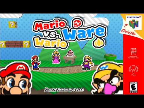 Mario Vs Wario Ware 2022 Mario 64 Hack N64 Minigames