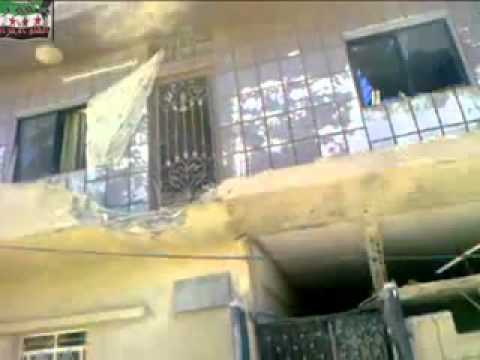 رنكوس ما خلفته العصابات الاسدية بعد القصف حملة 25 1 2012ج2