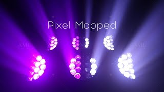 MEGA WASH LIGHT IP | 19*60W RGBW RGBL LED Bee Eyes Moving Head Light with only 23KG Pixel Mapped RGB