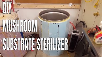 Growing Mushrooms at Home  DIY Single Drum Bulk Steamer Design