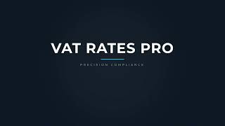 VAT Rates Pro — Automated Tax Sync Teaser