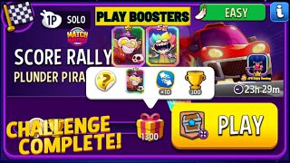 Plunder Pirates Super Sized Solo Challenge Score Rally 1300 Score/ Match Masters/ Play 2 Boosters