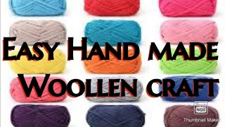 DIYWoollen Malai hand made  easy hand craft work