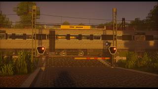 Swedish railway crossing in minecraft create mod | Extended signals showcase screenshot 5