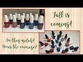 OPI Scotland Fall Collection!!! Swatches! (Gel Nail Colors)