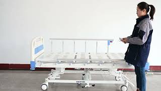 YA-D5-8 Electric Hospital Bed With Central Locking Steer Function