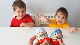 Открываем сюрпризы  Сюрпризы для детей в яйцах и коробочках