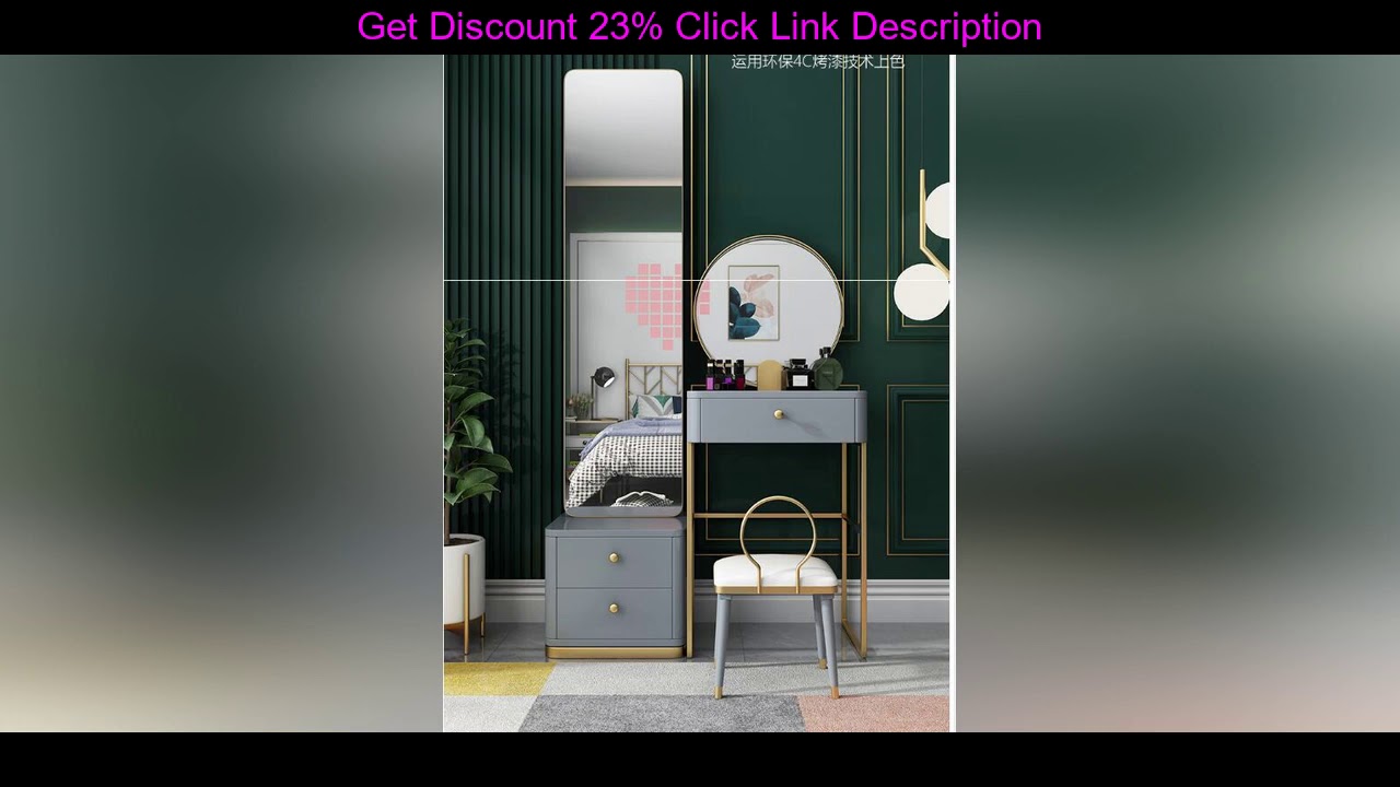 Best Dressing table bedroom small apartment mirror with lamp dressing table light luxury style sing