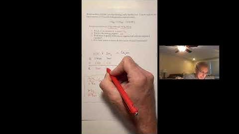 Limiting Reactants with BCA tables