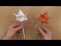 Как сделать тюльпан оригами, tulip origami (Marc Kirschenbaum)