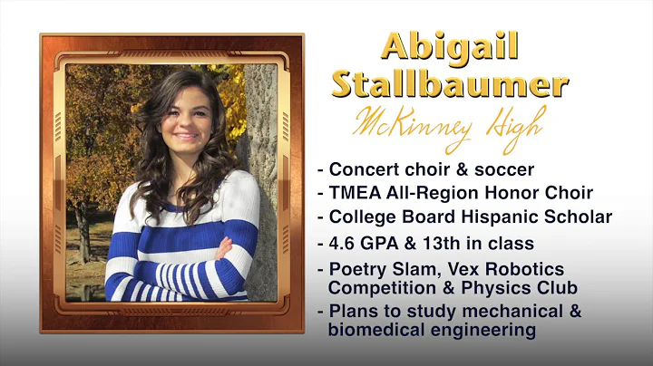 Scholar Artist of the Week - Abigail Stallbaumer