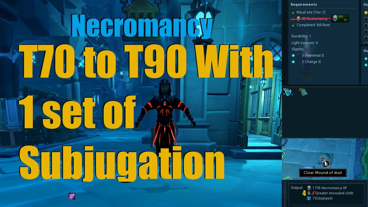 Runescape Necromancy Save Your Subjugation How to get 4 Times The Cloth  From Ensouling - YouTube