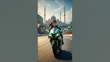 India vs Pakistan girls Bike Racing Competition 🔥 #shorts #ai #bike #race