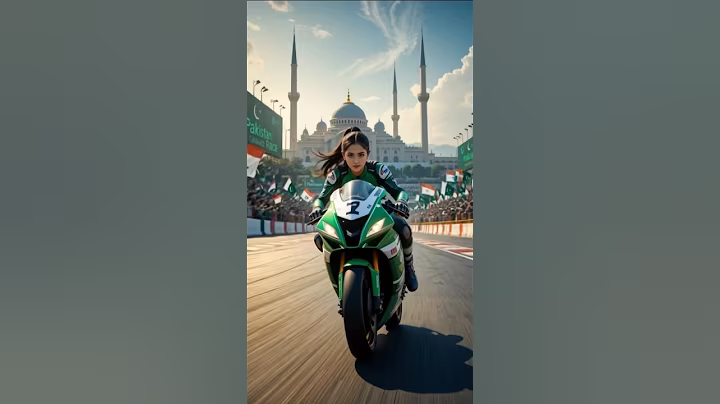 India vs Pakistan girls Bike Racing Competition 🔥 #shorts #ai #bike #race