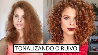 COMO TONALIZAR O CABELO RUIVO com Raposinha Kamaleão Color