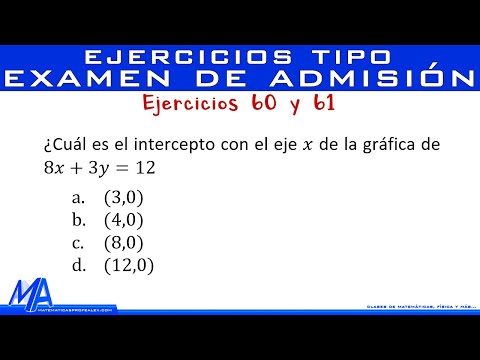 Ejercicios tipo examen de admisión 30 | Ejercicios 60 y 61