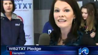 W82TXT campaign live from Kecoughtan H.S. in Hampton